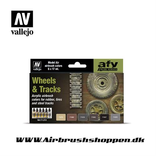 71.213 Vallejo AFV - Wheeks & Tracks 6 x 17 ml